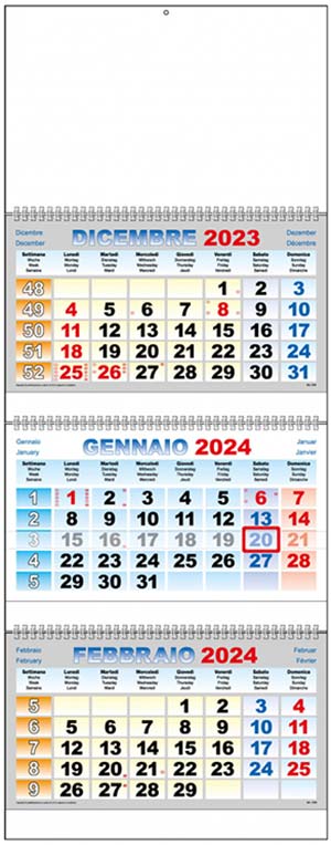 Calendari trittici