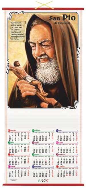 calendario cinese padre pio