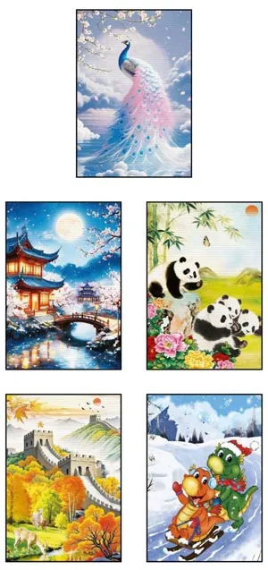 calendario cinese vari soggetti assortiti