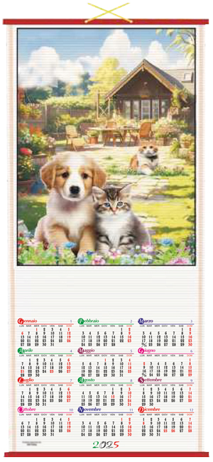 calendario cinese soggetti assortiti