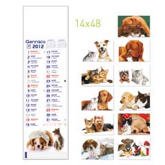 calendario olandese personalizzato cani e gatti