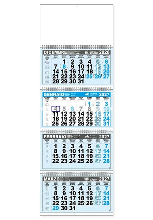 Calendario Quadrittico C3671 2027