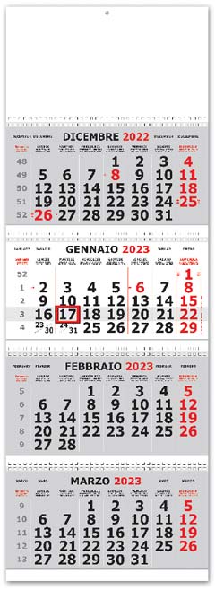 calendario quadrittico personalizzato per aziende