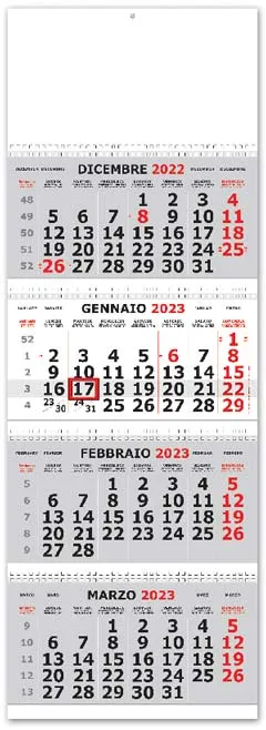 calendario quadrittico personalizzato per aziende