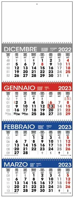 calendario quadrittico