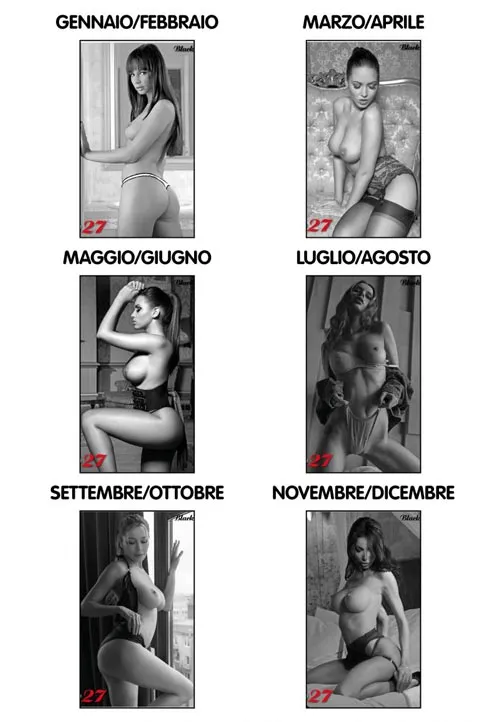 calendario donne in bianco e nero 2027