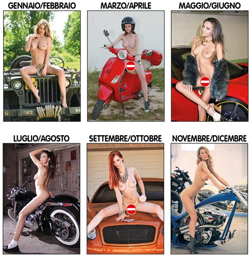 calendario donne in bianco e nero