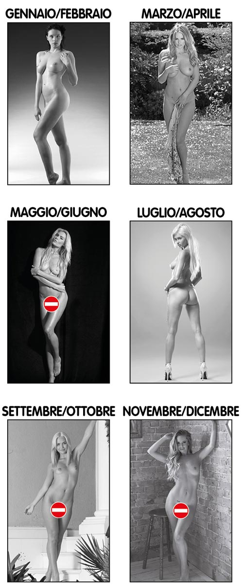calendario donne sexy nude