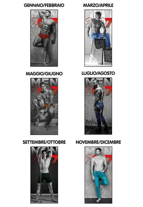 calendario uomini belli
