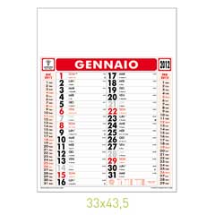 calendario olandese 12 fogli