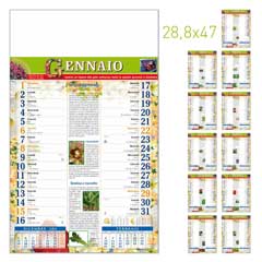 calendario da muro illustrato olandese orto e giardino