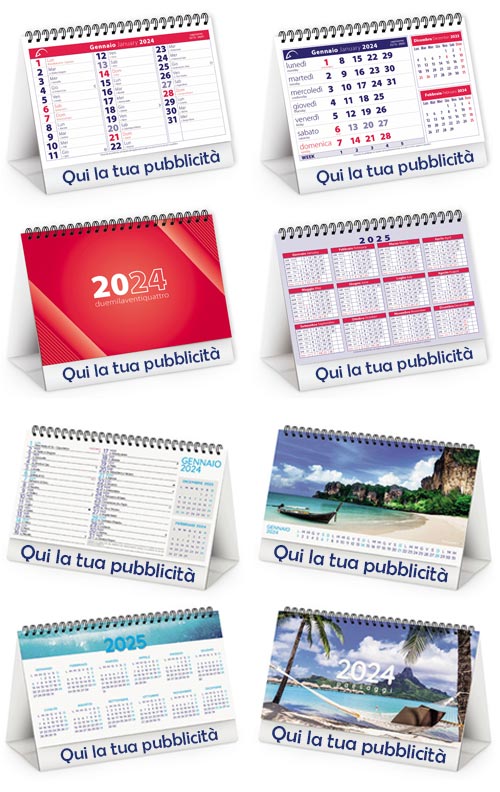 Modello Di Calendario Da Tavolo 2024