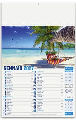 Calendari illustrati 2027 personalizzati e neutri