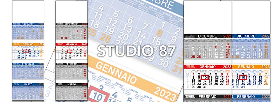 calendari quadrittici personalizzati