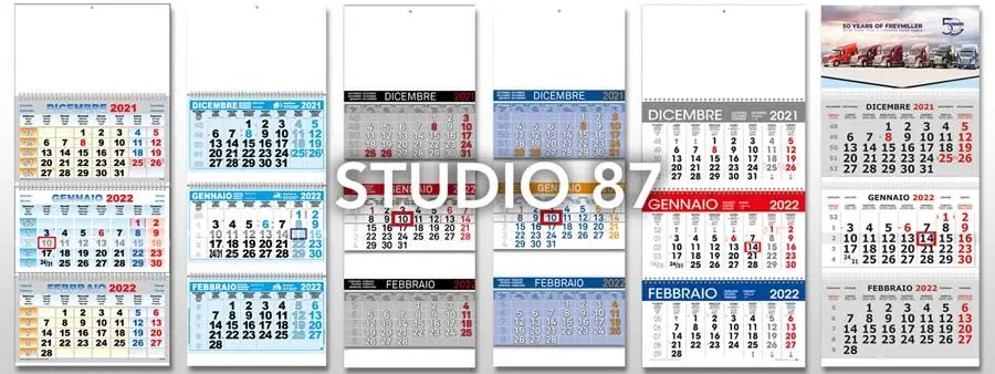 calendari trittici personalizzati