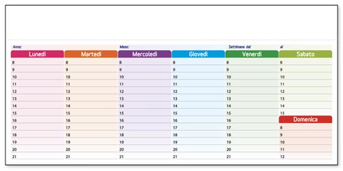 Planning Da Tavolo Settimanale 21 Personalizzati E Neutri Planner Da Scrivania Settimanali Con Calendario