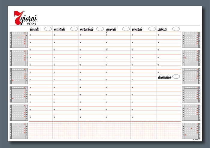 Planning da tavolo settimanale 2024 personalizzati e neutri - Planner da  scrivania settimanali con calendario.